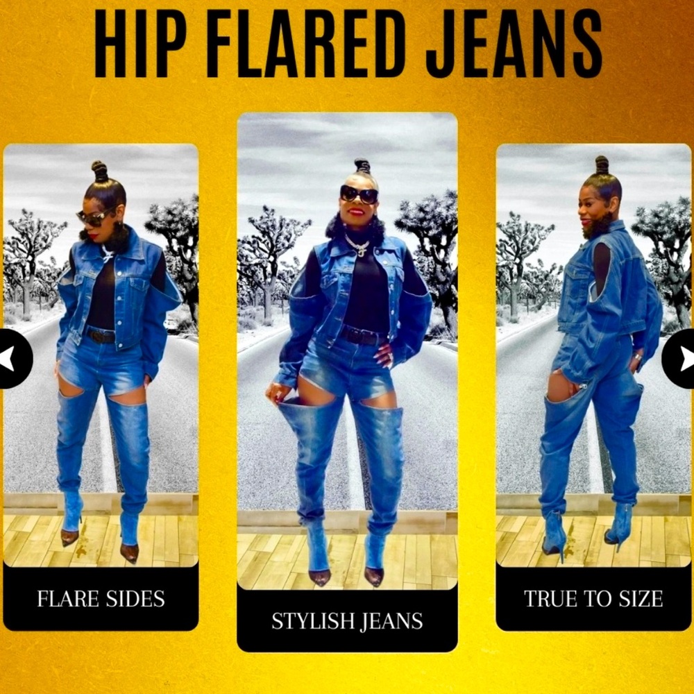 Hip Flared Jeans
